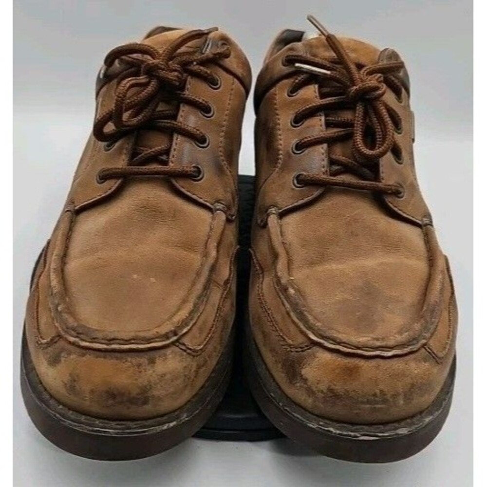 Rockport Waterproof Oxfords Shoes Men's Size 11 M Brown Leather Lace Up Gore-tex